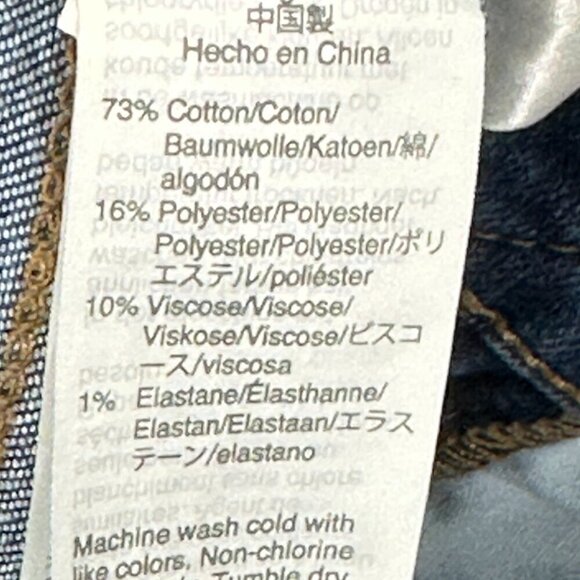 Madewell Jeans Womens 26 Roadtripper Blue Cotton Stretch Pockets Medium Wash - Picture 10 of 10